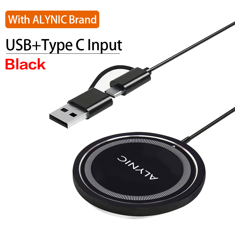 Caricatore senza fili magnetico da 30 W Supporto per ricarica rapida per iPhone 15 14 13 12pro Max Airpods PD USB A Caricabatterie per telefono molo stazione: Rosso