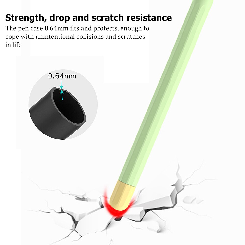 Voor apple pencil 2st 2nd hoesje etui stylus pen siliconen hoesje voor ipad tablet touch pencil 2 anti-verlies anti-schok hoezen