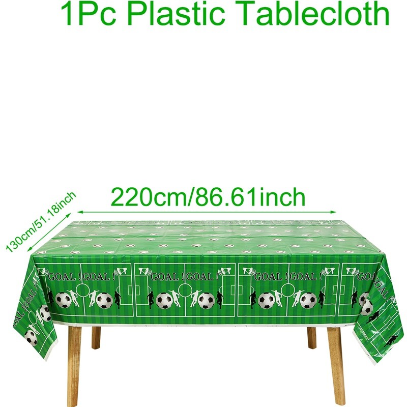 Voetbal Voetbal Verjaardagsfeestje Decoratie Kinderen Voetbal Sport Thema Servies Banner Geschenkzakken Benodigdheden Set Voor Jongen Gunst