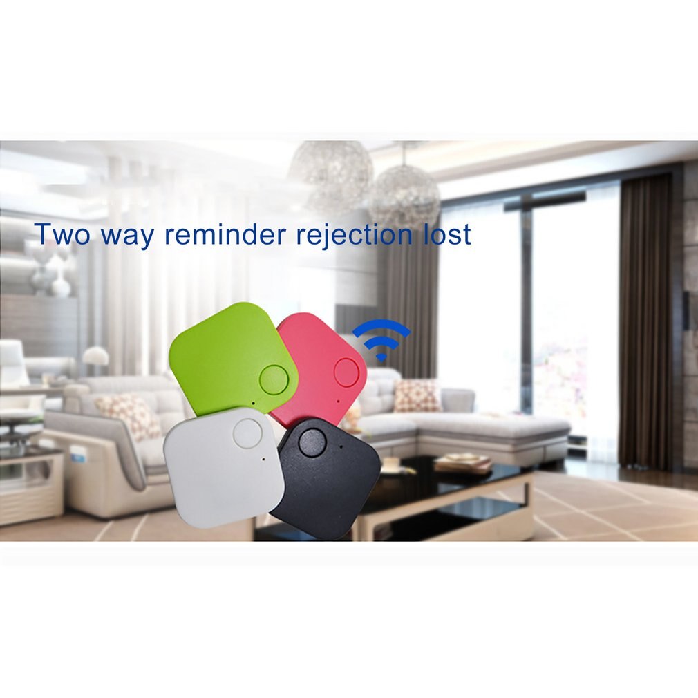 Quad-Square Wireless Anti-Lost Device Tracker Locator Object-Seeker Tracker Two-Way Alarm Anti-Lost Device