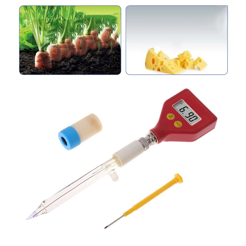 Ph meter skarp glaselektrode til vand mad ost mælk jord ph test