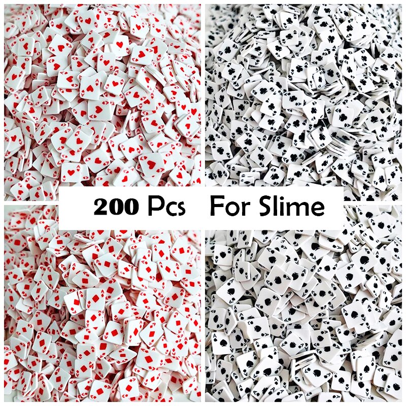 200Pcs Fruit Slices Decor Additives For Slime Filler Supplies Charms Clay Accessories Avocado For Nail Art Slime Toys