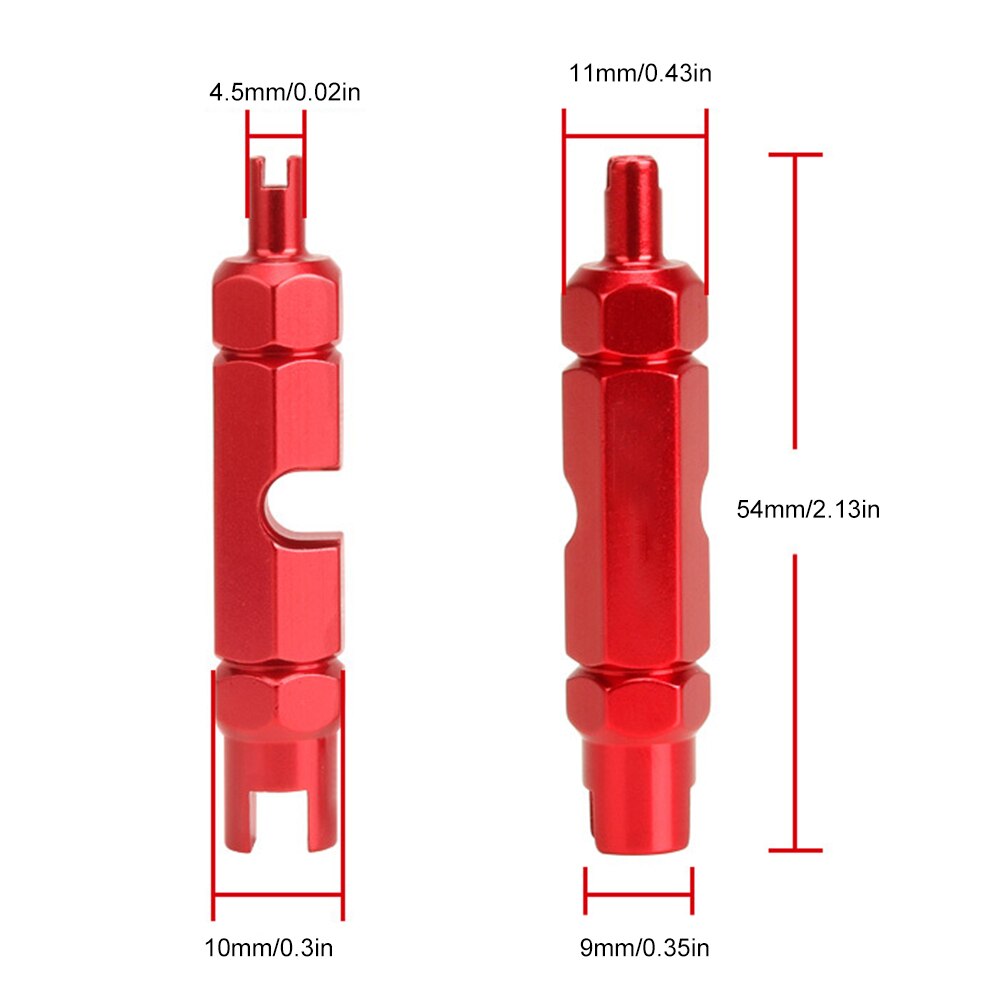 1Pc Bike Valve Demontage Tool Multifunctionele Mtb Racefiets Ventiel Remover Anti-Slip Air Valve Spanner Demontage tool