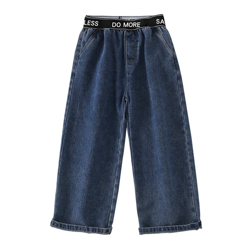 Tiener Meisjes Jeans Mode Jeans Voor Kinderen Broek Casual Losse Wijde Pijpen Broek Voor Kinderkleding 14 Y meisje Broek