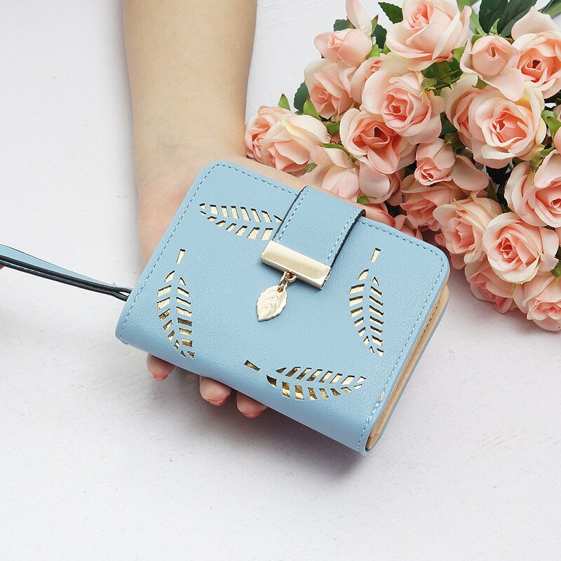 Wallet Female Women's Wallet Snap Coin Purse Phone Bag Bow Multi-card Bit Card Holder Purse Women Luxury Billetera Mujer: blue3