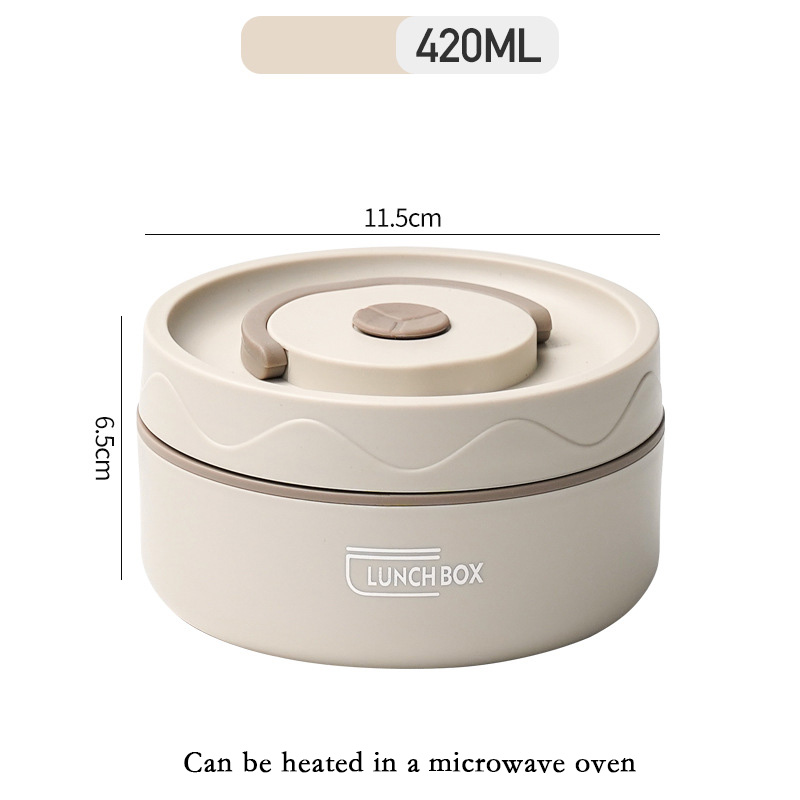 Leakproof Bento Box for Adults with Lunch Bag and Tableware Insulated Stainless Steel Lunch Box High Capacity Portable Snack Box: Orange