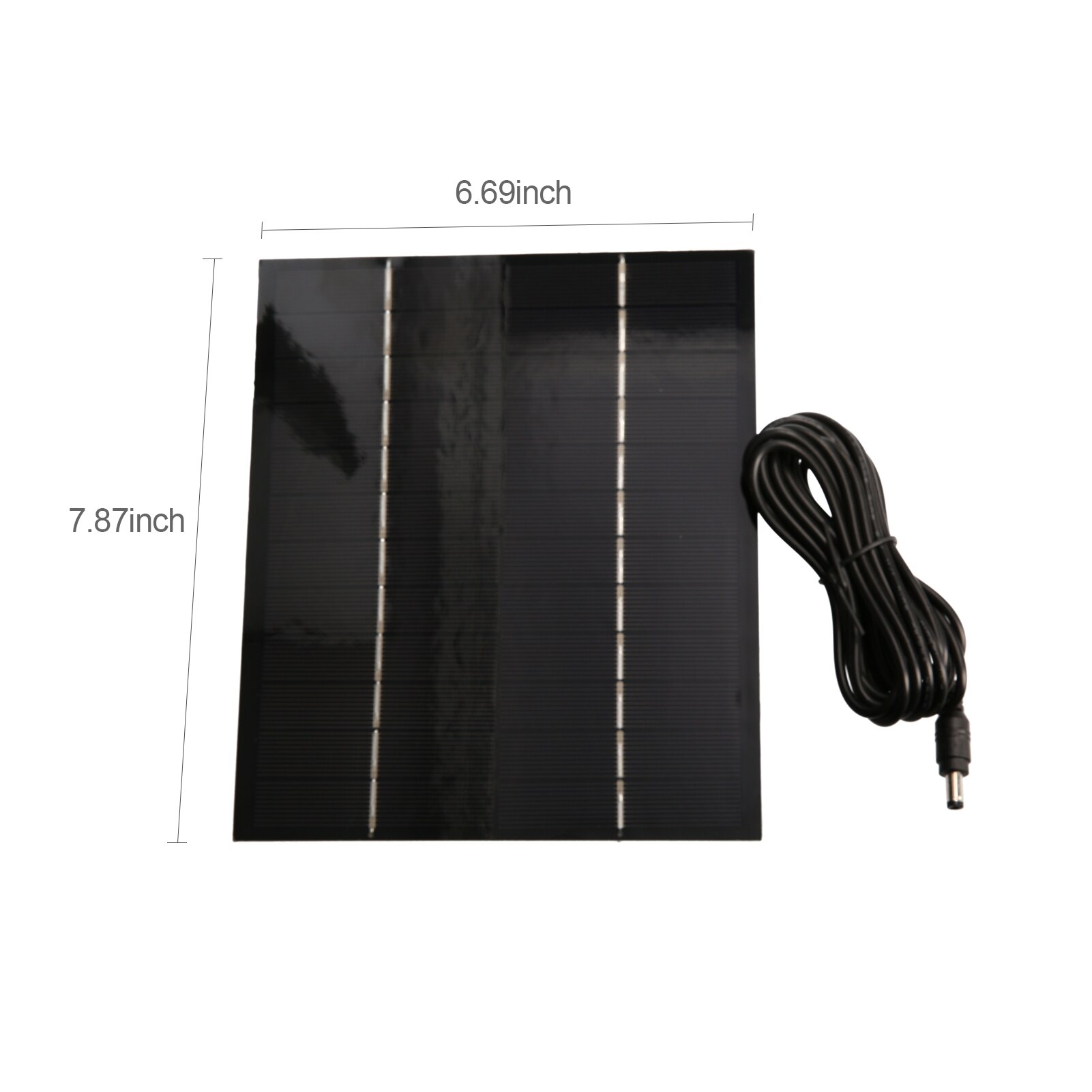 6W 12V 500mA Zonnepaneel Met 9.84ft Dc Output Monokristallijn Silicium Zonnecel Diy Waterdichte Camping Power Solar panel