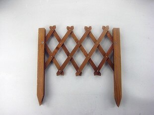 Wooden Telescopic Fence Wooden pile Garden wood fence Balcony courtyard decoration Flowerbed Small fence Natural anticorrosive: wood