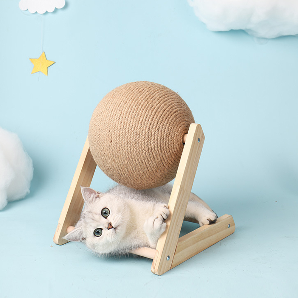 Cat Toy Kitten Sisal Rope Ball Scratching Ball Climbing Frame for Cat Cats Scratcher Wear-resistant Board Grinding Paws Toys