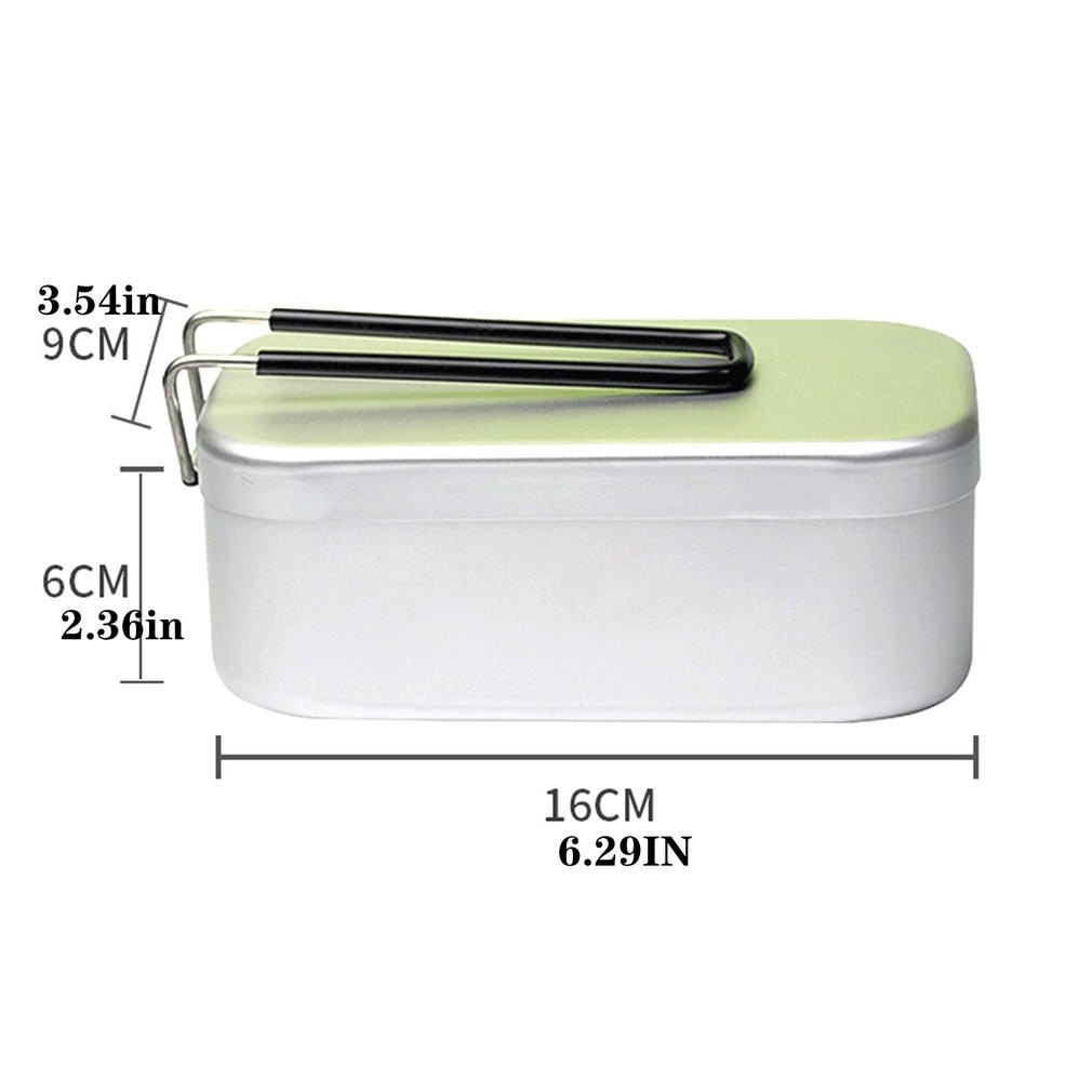 Aluminum Lunch Box With Handle Travel Portable Lightweight Thick Japanese Aluminum Case Thermal Metal Box With handle For Kid