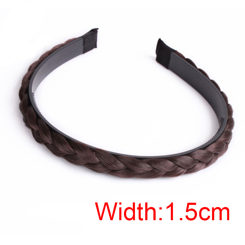 Meisjes Haarband Fishbone Gevlochten Pruik Twist Vlecht Haarband Hoofdband Haarspeld Bohemen Antislip Hoofdtooi Bridal Vrouwen Haar Accessoires: green