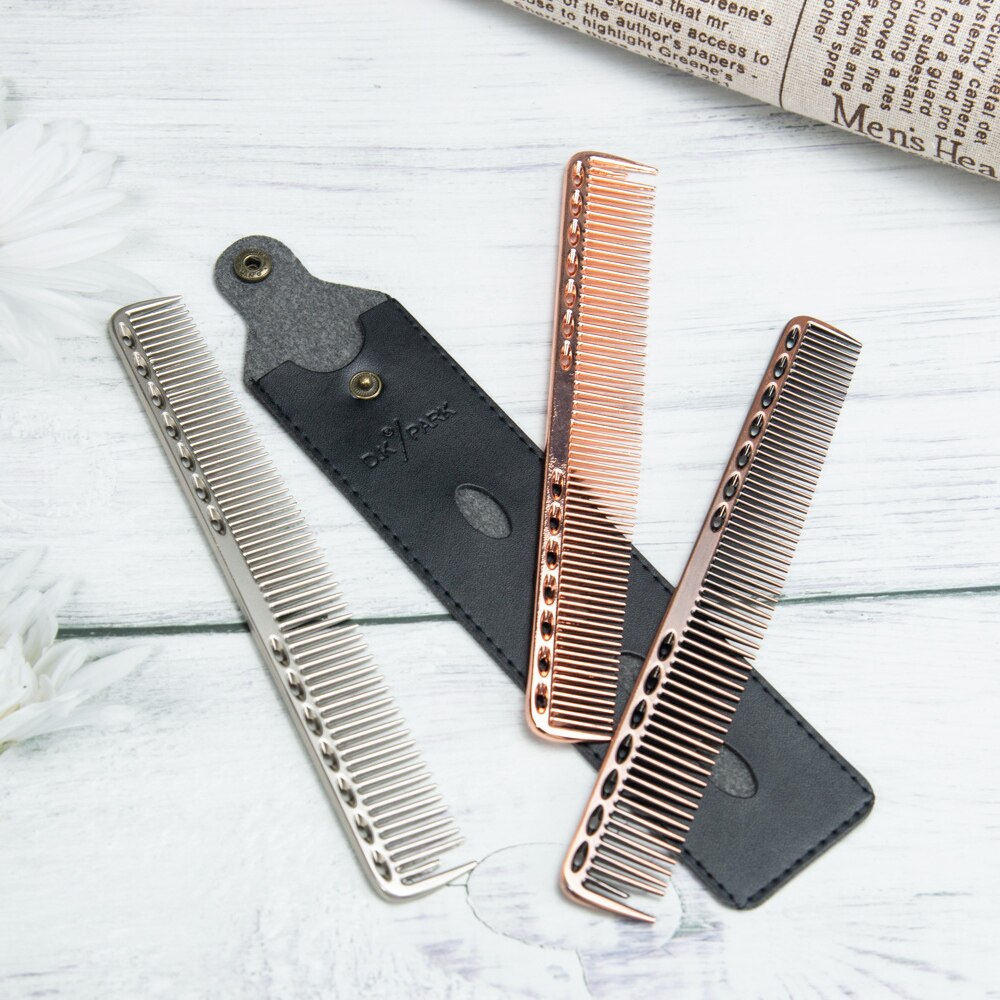 1 Pc Stainless Steel Hair Comb Hair Salon Hairdressing Combs Hair Cutting Dying Comb 2 In 1 Small Size