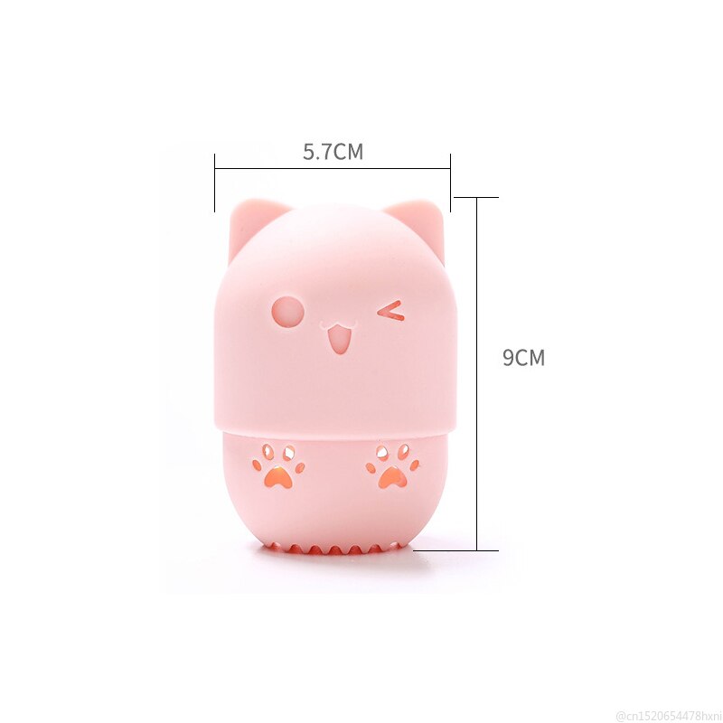 1 pièces Silicone souple poudre bouffée support de séchage oeuf support Pad maquillage éponge présentoir cosmétique éponge caisse bouffée directe