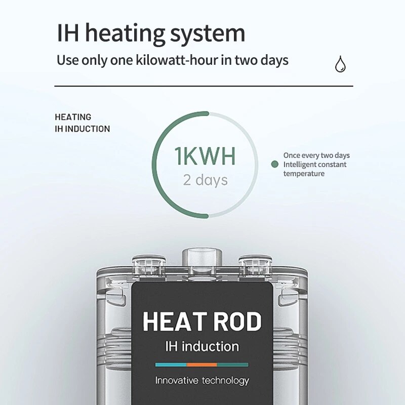 Aquarium diving heater, fish tank LCD real-time power display, adjustable water heating rod, aquarium accessories 50W-1200W