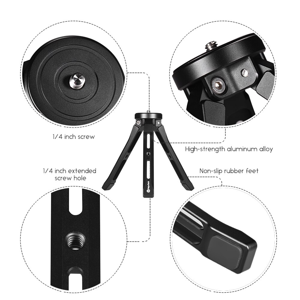 U4137 2 En 1 Poignée Stabilisateur Style Pistolet Et Mini Trépied De
