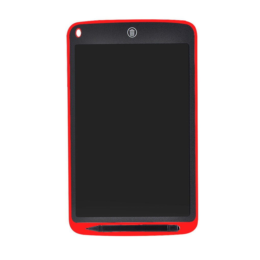 Digital Drawing Pad 8.5 Inch LCD Display Writing Sketching Tablet with Writing Stylus Pen for Education Business: Red