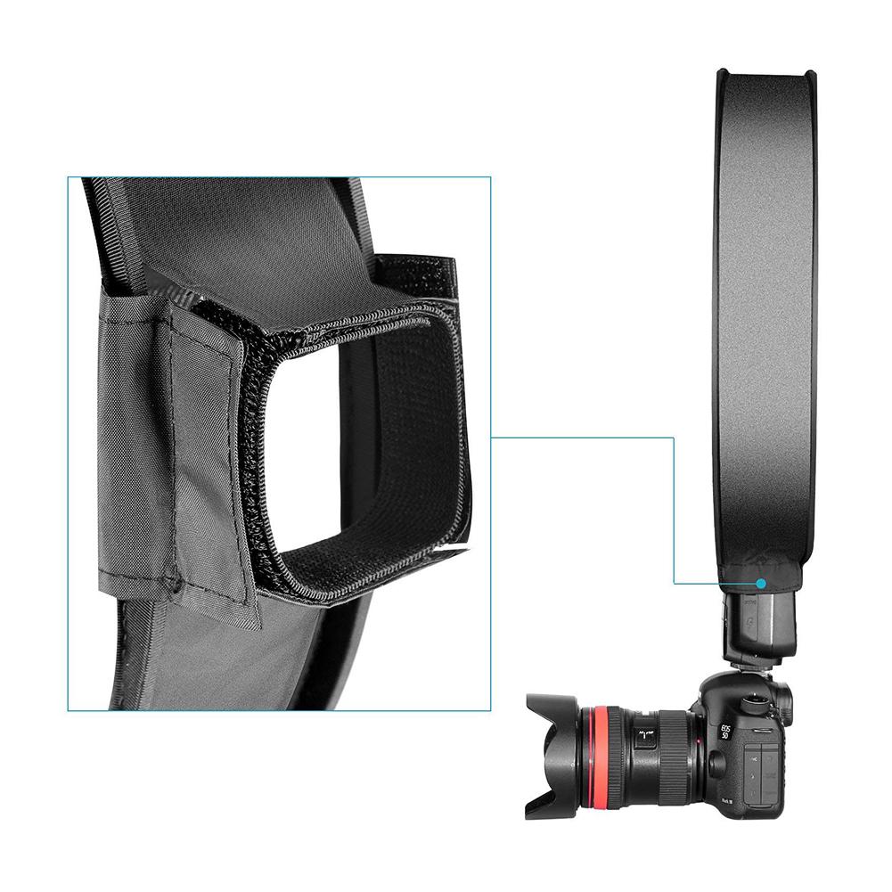 30/40cm Universal On-camera Round Photography Flash Diffuser Reflector Soft Box
