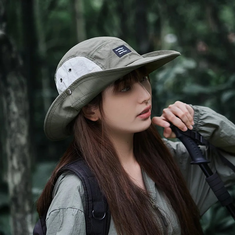 Sombreros de cubo con protección solar a juego para hombre y mujer, sombrero de verano para acampar, secado rápido, montañismo, senderismo, viaje, gorro de lavabo para el sol