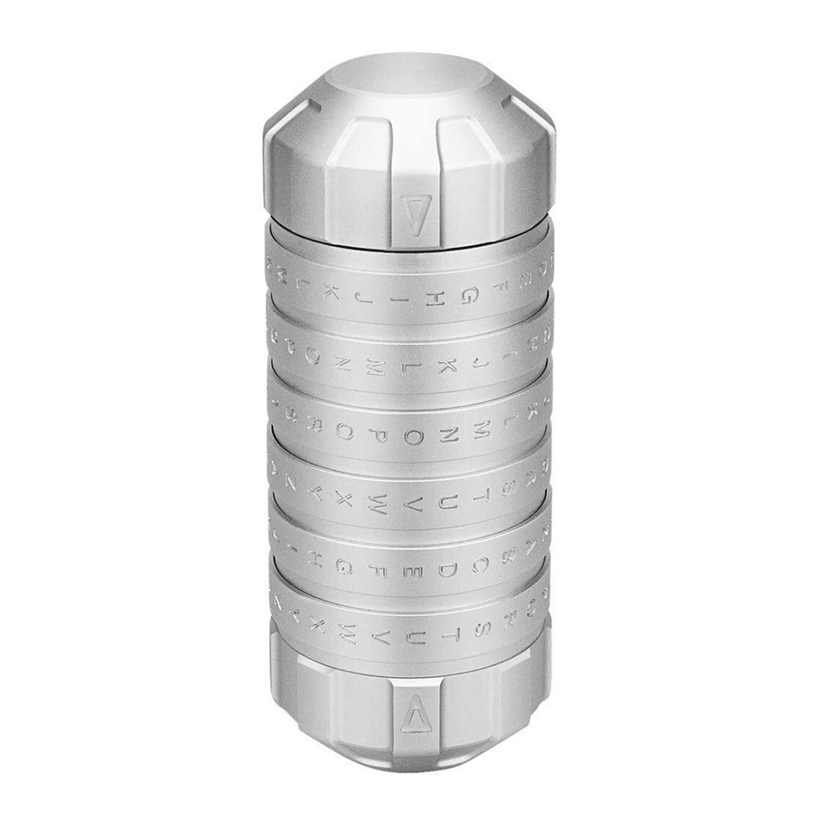 Mini cerradura de código Cryptex, procesamiento CNC, Día de San Valentín, delicado, interesante, romántico, de cumpleaños, Plata