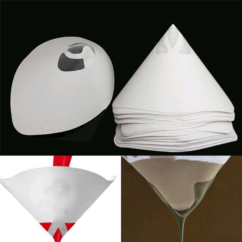 230pcs Car Nylon Conical Paper 100 Mesh Paint Strainer Filter Purifying Cup MF999