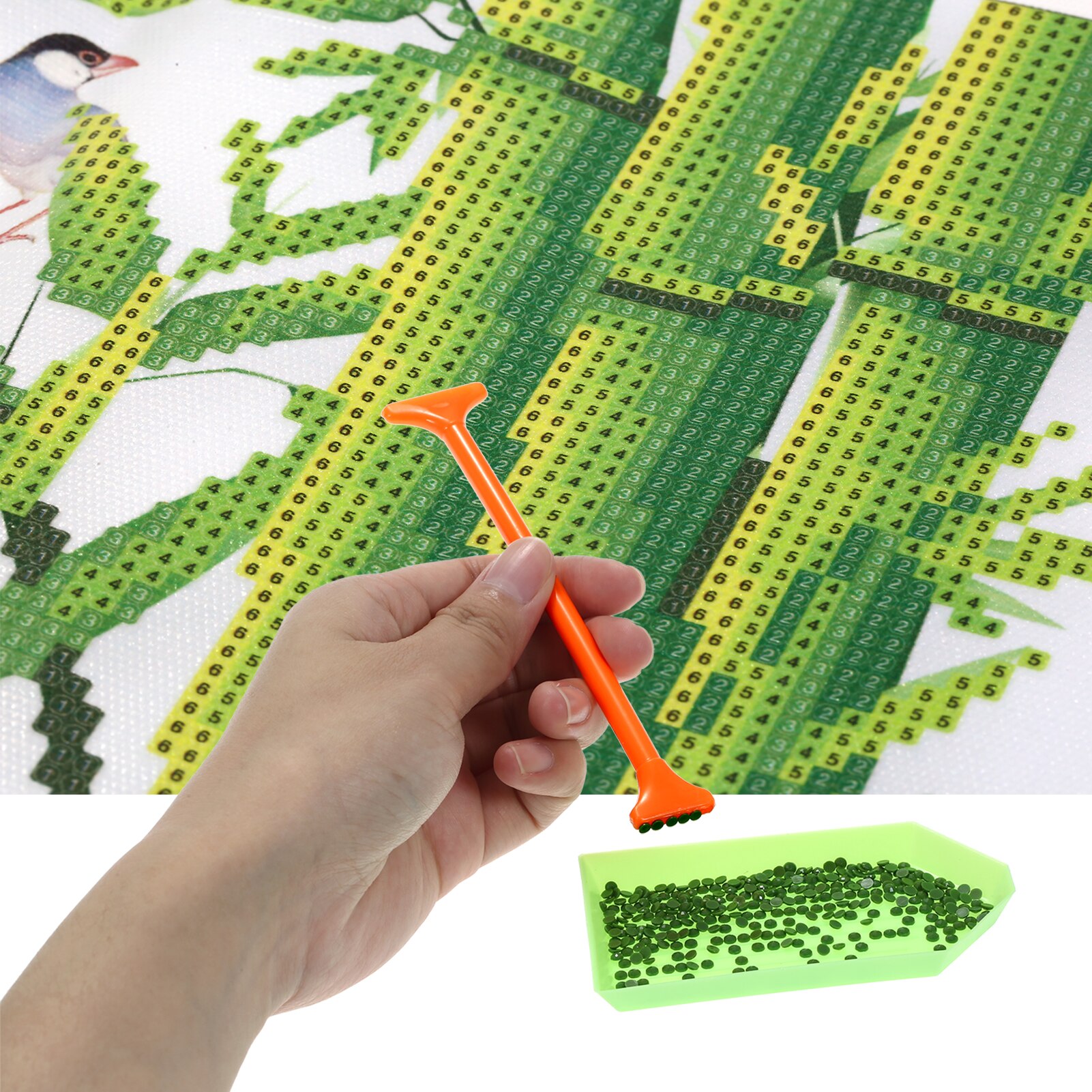 133 Pieces 5D Diamond Painting Accessories and Tools Kits with Multi-Size Diamond Pen for Adults Kids DIY Art and Crafts