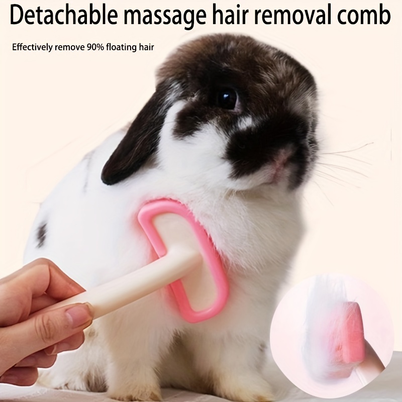 Peigne d'épilation de Massage détachable pour lapin, Chinchilla, chat et marmotte, fournitures de toilettage, brosse pour animaux de compagnie, 1 pièce