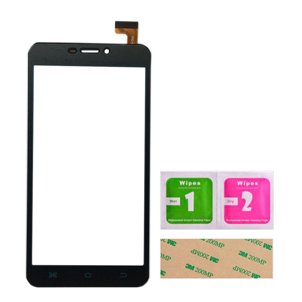 Mobile Touch Screen Panel For Archos 59 Titanium Touch Screen Front Glass Sensor Digitizer 3M Glue Wipes