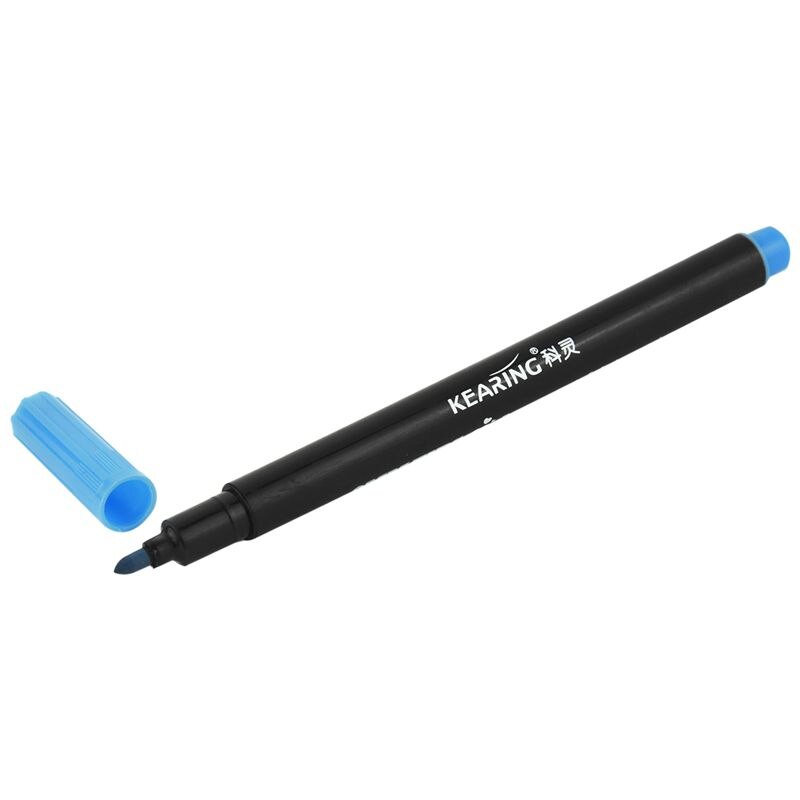 1 x Fabric Marker Pens Permanent Colors For DIY Textile Clothes T-Shirt Shoes: Blue