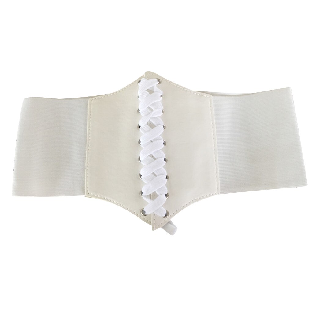 Korset kvinder ultra bredt bælte pu læder elastisk slankende kropsbælte til kvinder damer bredt taljebånd tøj kvindelig indretning: Nr. .3