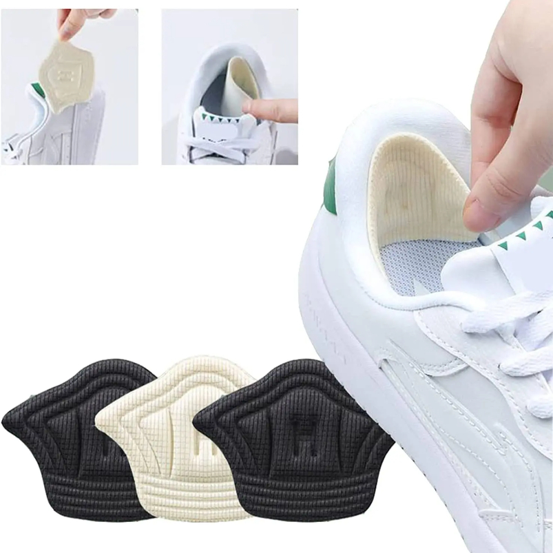 2/3/5 pares palmilhas para sapatos remendo almofadas de calcanhar para sapatos esportivos tamanho ajustável pés almofada palmilha protetor de calcanhar adesivo traseiro almofada de sapato
