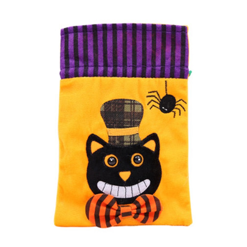 Halloween godteri posere låve gresskar posere masse munn godteri sjokolade posere halloween ikke-vevd tote bag tilbehør: Svart katt