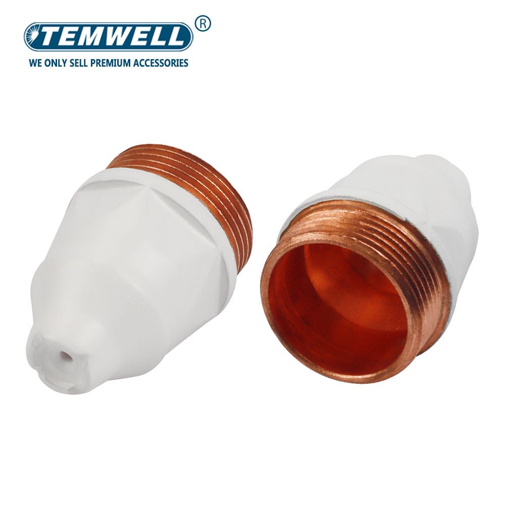 TEMWELL 20PC Coated Plasma P80 Cutting Nozzle 1.1/1.3/1.5/1.7mm Electrode Plasma Cutting Torch 60A 80A CNC Torch Welding Tip