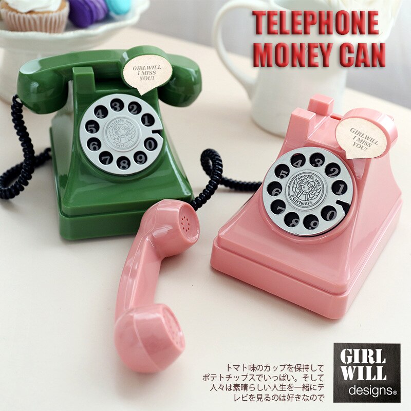 Creatieve Digitale Telefoon Spaarpot Met Draaitafel Retro Craft Kinderen Moderne Minimalistische Piggy