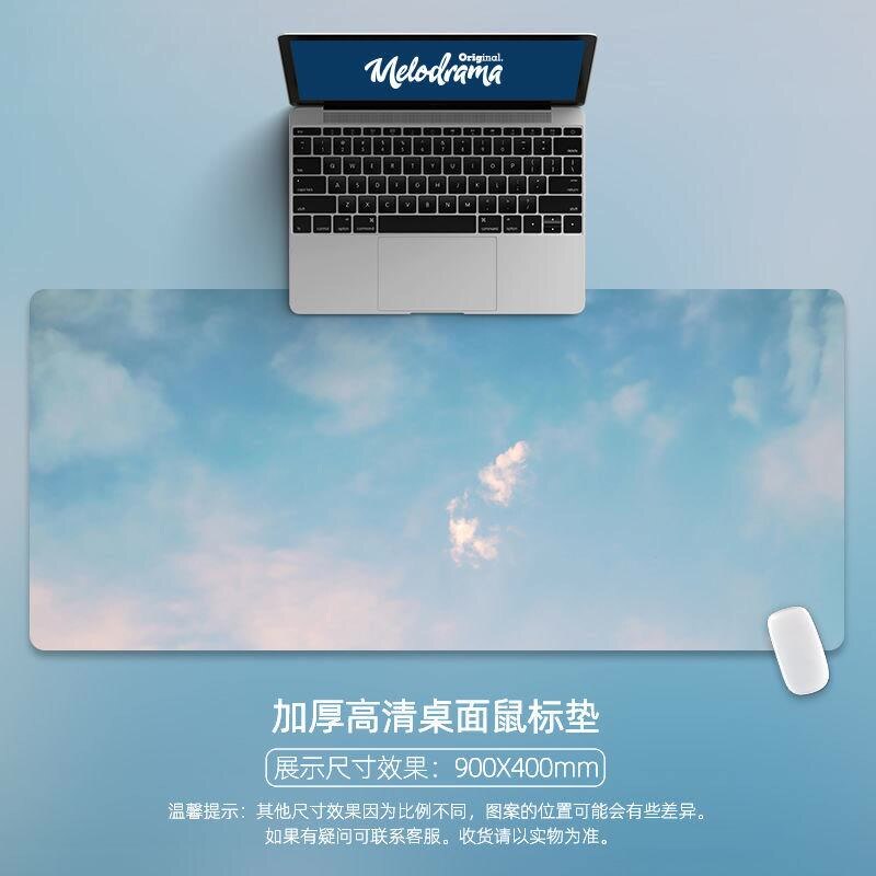 Laptop Mouse Mat Kawaii Mouse Pad Cute Mouse Padpad Large Writing Desk Mats Gaming Deskpad for Office Home Gamer 80x30 90x40
