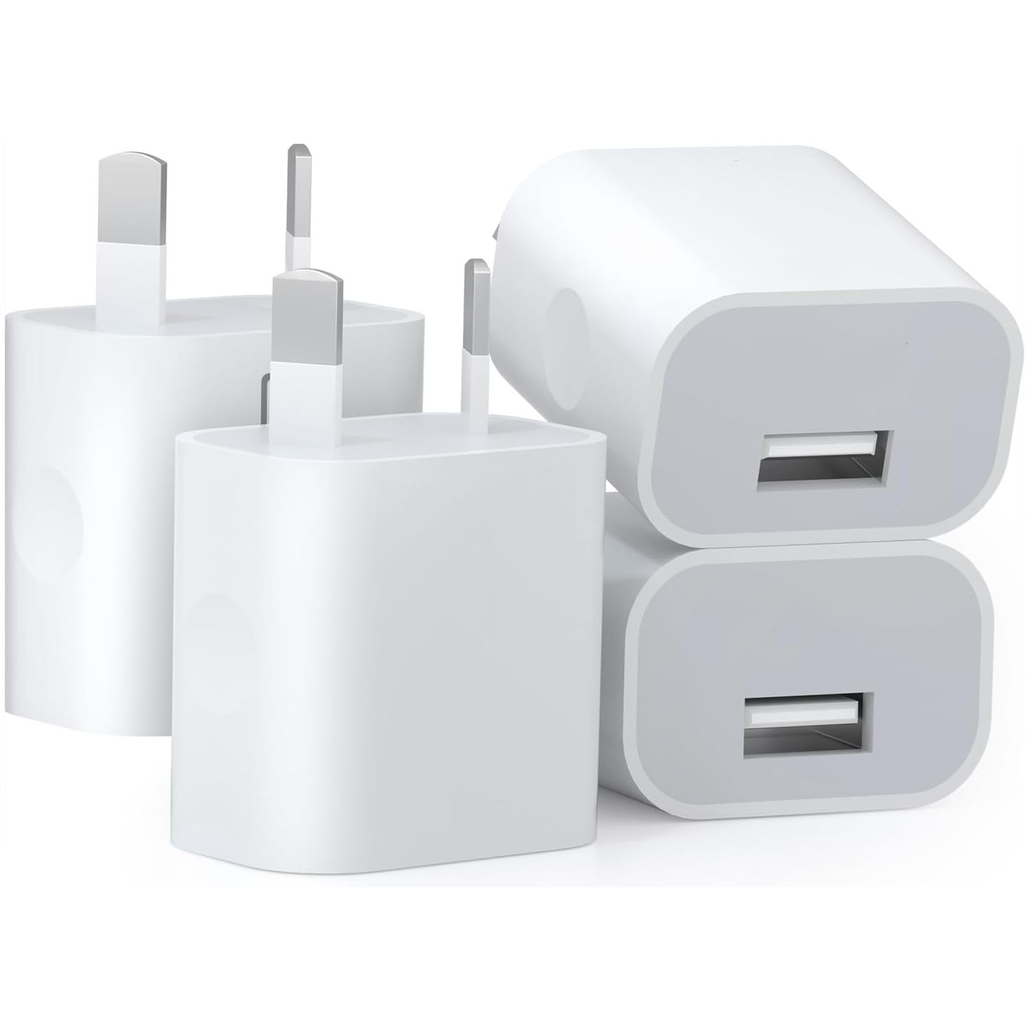 1/5 stk. universel rejselader med én port, 5v 2a usb-stik, ac-vægoplader til hjemmet, strømadapter til au-stik, telefonopladerhoved, australsk standard