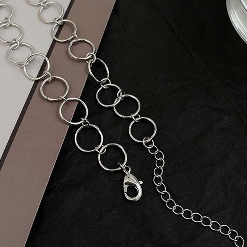 punk sommerfugl choker halskjede dame halsbånd gotisk hofte hopp rustfritt stål kjede stjerne anheng halskjede mujer smykker