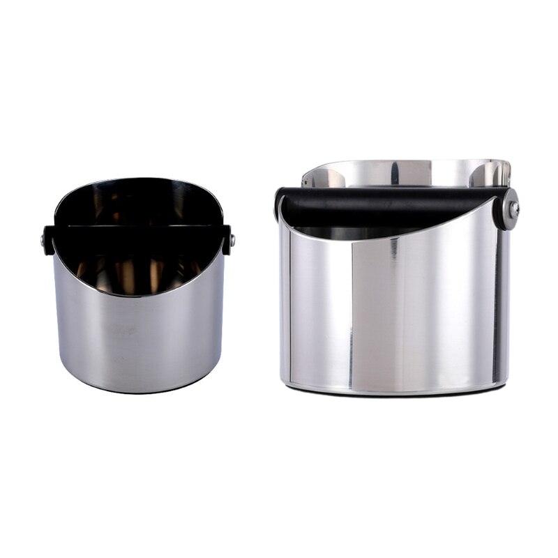 Coffee Knocking Box Espresso Knock Barrel Stainless Steel Grind Waste Storage Bin Coffee Powder Container Slag Bucket