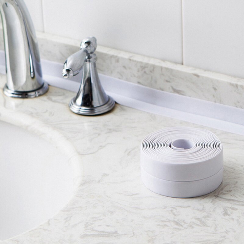 1/2/3.2M Sealing Tape Waterproof Bathroom Kitchen Sealing Strip Tape Shower Sink Bath Sealer PVC Self Adhesive Sealant Tape