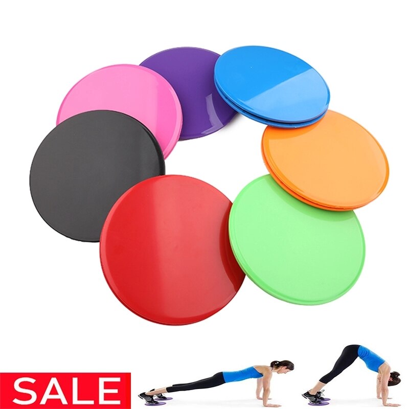 2-piece Sliding Plate Anti Slip Fitness Sliding Plate Exercise Sliding Plate Abdominal Core Muscle Training Yoga Sliding Plate f