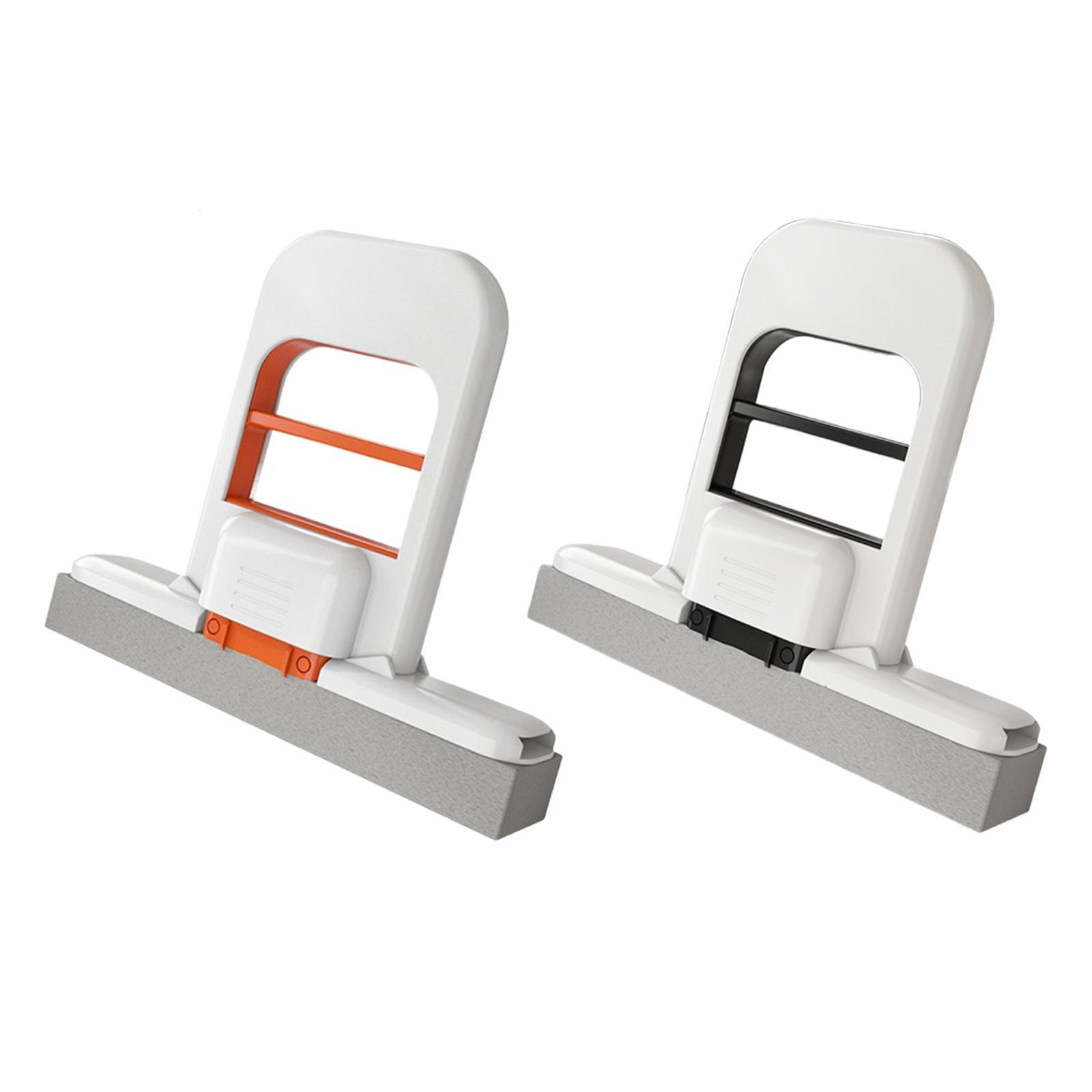 Self Wringing Compact Mop with Squeeze Bar Kitchen Counters Mop Strong Absorption for Tight Corners Multipurpose Hanging