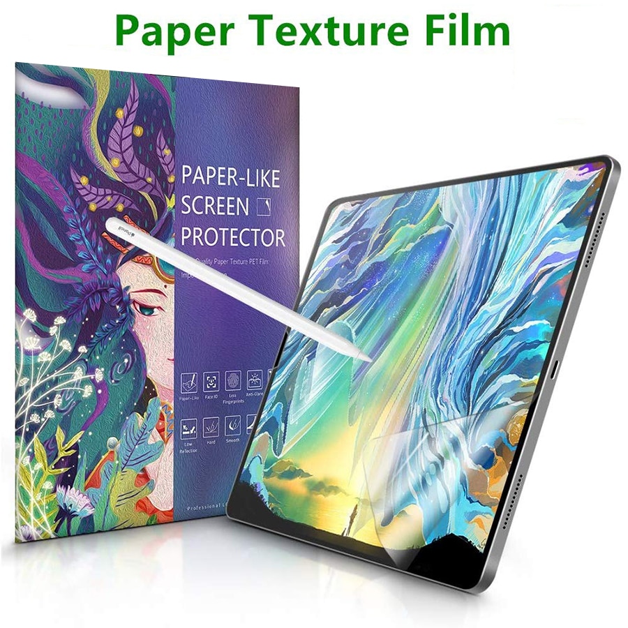 Paper Like Screen Protector Film Matte PET Anti Glare Painting For Apple iPad 9.7 Pro 10.5 mini 5 Face ID 11 12.9 10.2 inch