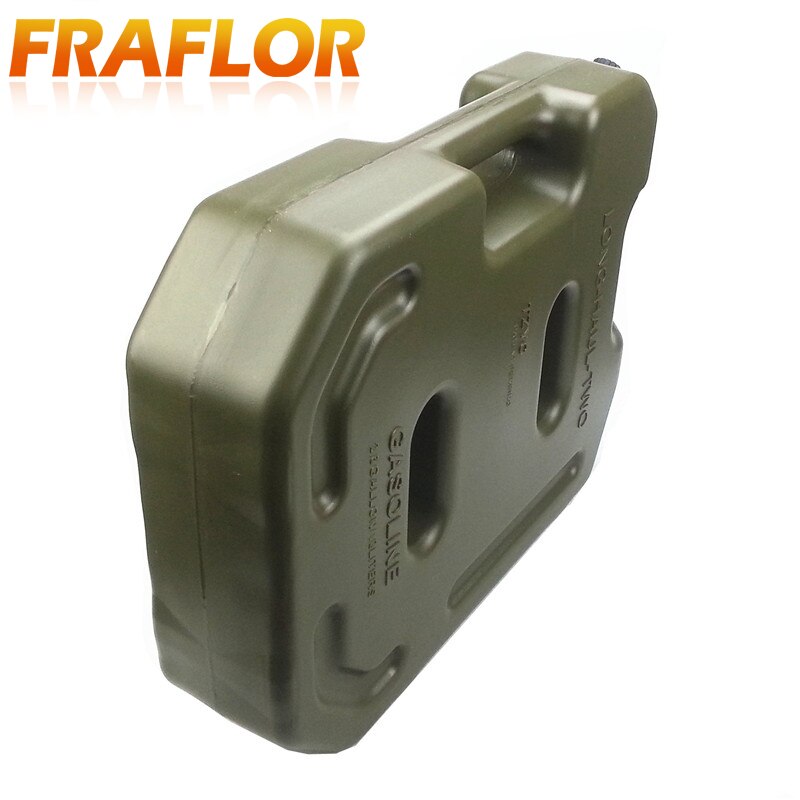 Practical Green 10L Liters Gasoline Diesel Fuel Tank Storage Tanks Jerri Cans Pack For Offroad SUV ATV Motorcycle Tricycle