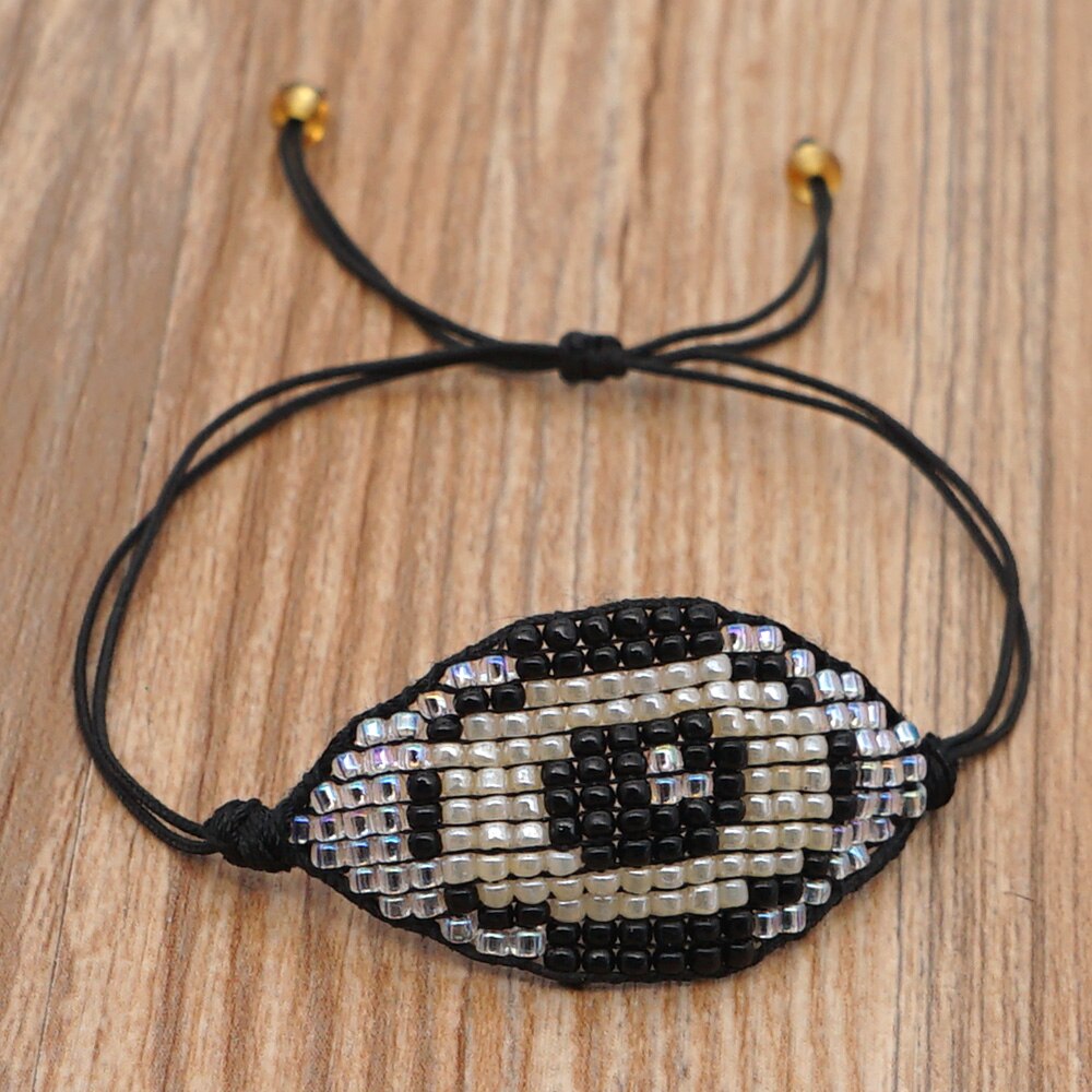 Go2Boho bijoux mauvais oeil Bracelet femmes Bracelets amitié Miyuki gros Bracelet Chic Pulseras Mujer Moda: MG-B180206D