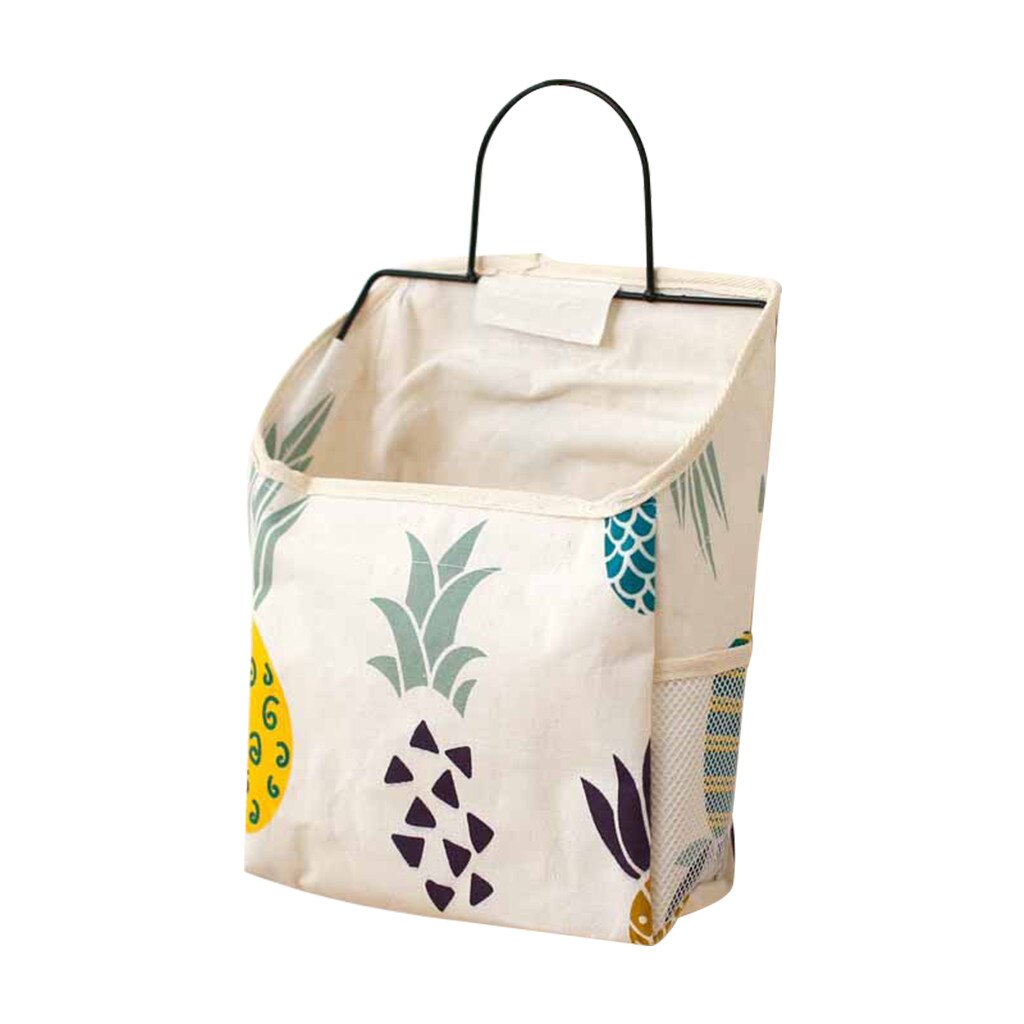 Wall-mounted Storage Bag Book Magazine Mobile Phone Holder Storage Bag With Hook Pocket Storage Bags Containers Closet Organizer: 1