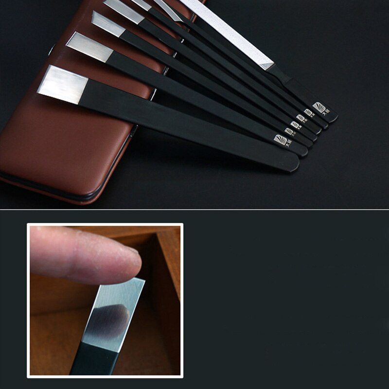 7 stuks Nail Cuticle Eelt Remover Set Dode Huid Blades Pro Rvs Mes Manicure Pedicure Vinger Voet Schoonheidsverzorging kit