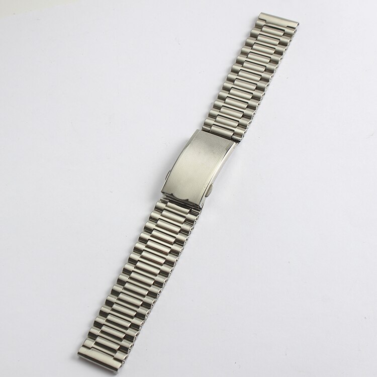 18mm rostfritt stål delar klockarmband silver metall klockarmband armbandsur tillbehör för rado