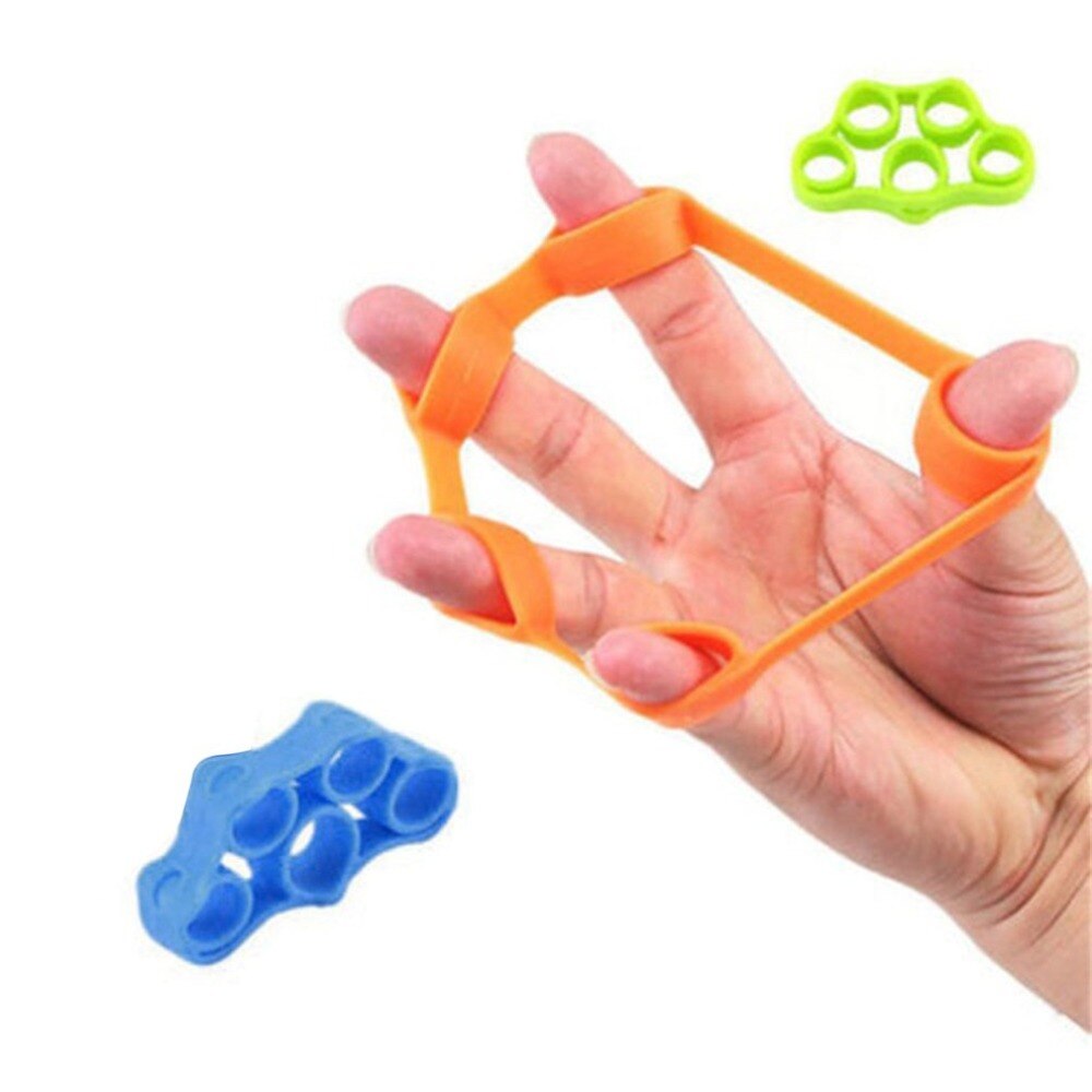 Bærbar Fitness hånd finger trener dra ringe bånd spenner over verktøy styrke trener trening finger rehabilitering trener