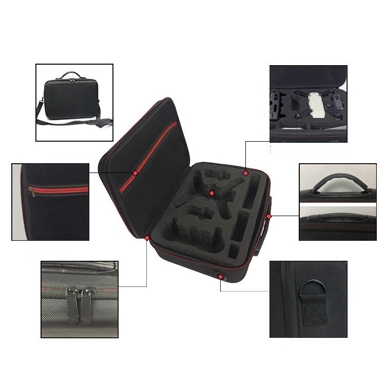 Hiperdeal eva aufbewahrungstasche wasserdichte hülle schultertasche für dji spark drohne rucksack tasche zubehör #f