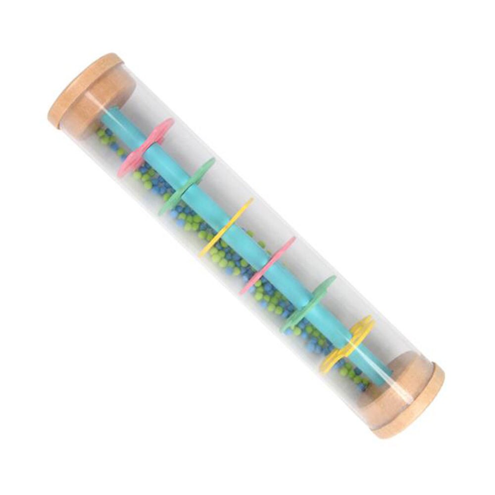 Toddlers Rain Machine Rainmaker Shaker Rattle Toy Color Beaded Rain Rod Rattle Music Sensory Auditory Instrument Toy