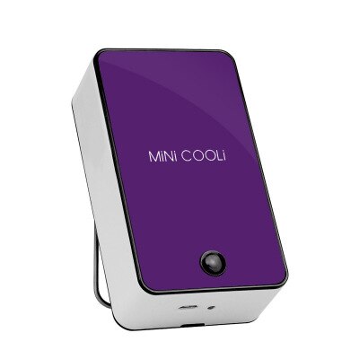 Draagbare Handheld Mini Cooli USB Fan bureau airconditioner bevochtiging koeling Oplaadbare Fan Geënt Wimpers Droger: Purple